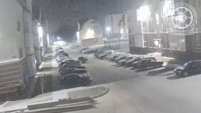 Поджог машины в Гурьевске. ЖК "Новая резиденция". 6 февраля 2017 года. смотреть онлайн