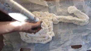 АИСТ ИЗ МОНТАЖНОЙ ПЕНЫ.часть 1