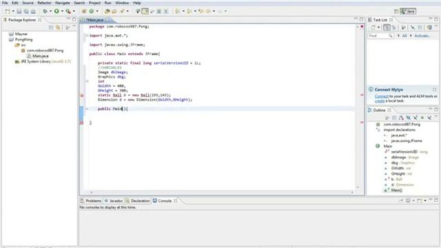 Pong Tutorial-1-Main Class Part 1-Java Time With Robocos смотреть онлайн