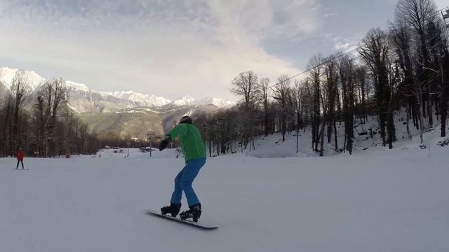 Сноуборд. Жесткая доска. Красная поляна смотреть онлайн