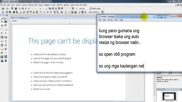 FLOTECH TUTORIAL: Portable Browser Resize (VB6.0) смотреть онлайн