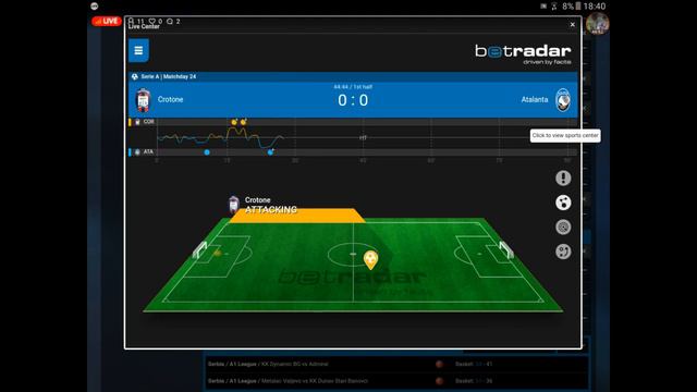 Crotone - Atalanta Live con Telecronaca смотреть онлайн