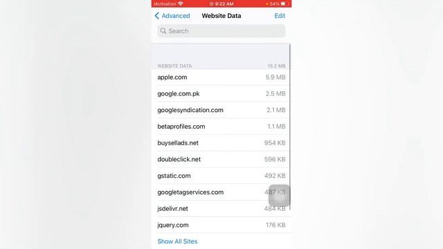 Reset Safari Browser In IPhone And IPad