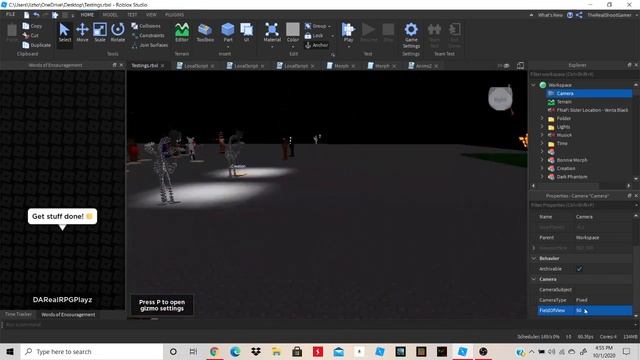 Roblox Studio How to change your FOV in studio. смотреть онлайн