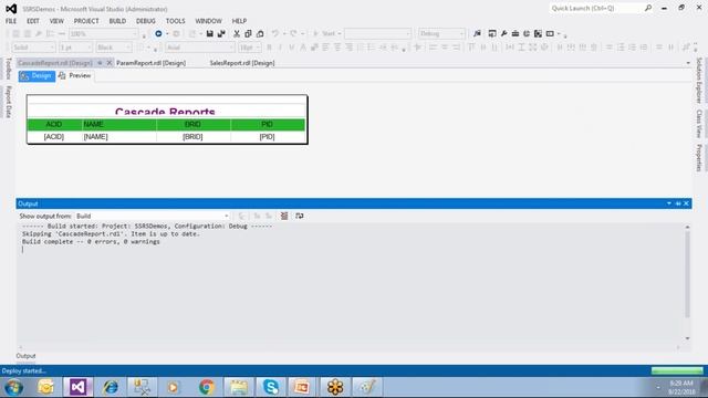 SSRS Part4 - Create Cascade Parameter Report and Shared Vs Embedded Data Sources смотреть онлайн