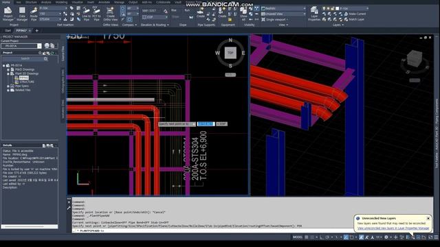 [AP3D] PIPE RACK PIPING-6 (AutoCAD PLANT 3D Tutorial : Piping-3) смотреть онлайн