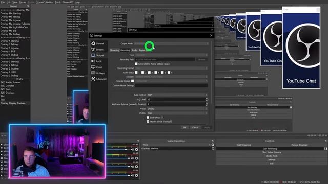 Лучшие Настройки OBS Studio для Youtube FullHD/60FPS в 2022 году