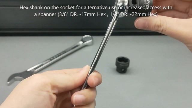 TOPTUL Stubby 6PT Impact Socket Rail Set (KABR Series)