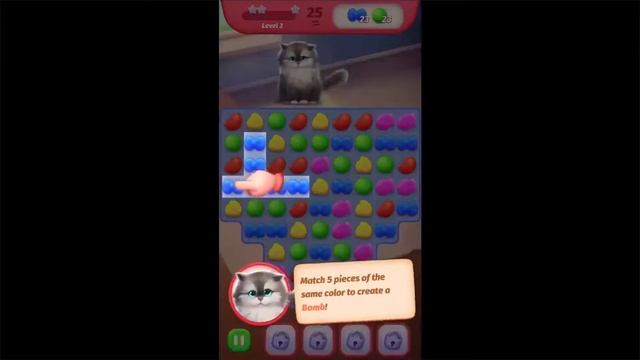 Meow Pop Blast - Match 3 Puzzle and Cat смотреть онлайн