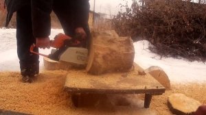 Бензопила STIHL MS 250 аналог Китай в работе .