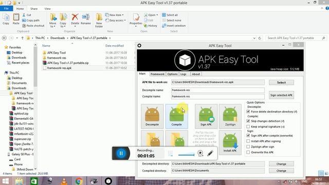 How to decompile and re-compile apks easily using apk easy tool смотреть онлайн