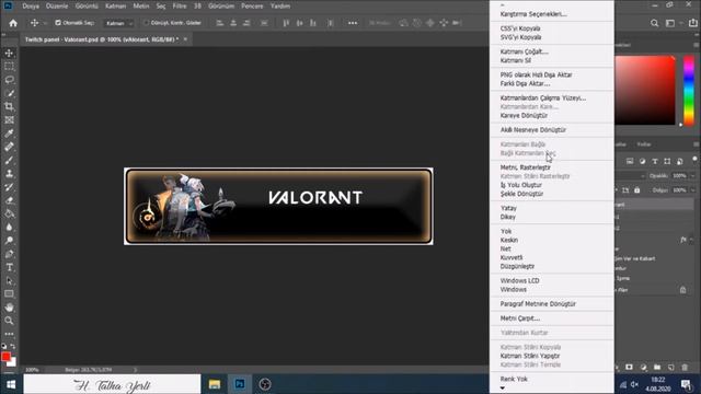 Twitch panel Valorant - Free PSD Photoshop Tutorials смотреть онлайн
