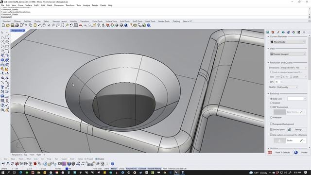 Rhino 7 - Pipe trim trick смотреть онлайн