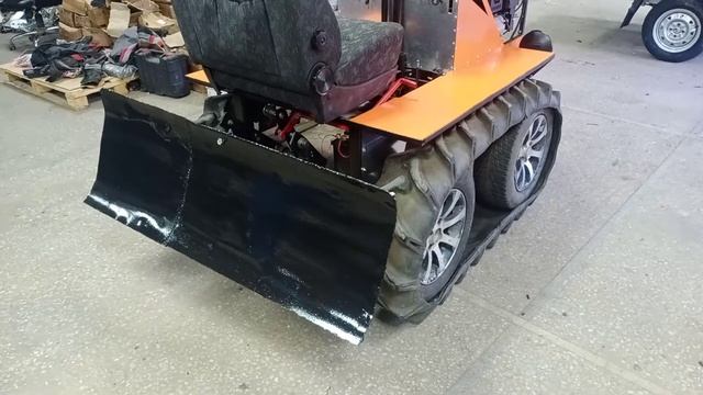 задняя навеска на минитрактор на лебедке. смотреть онлайн