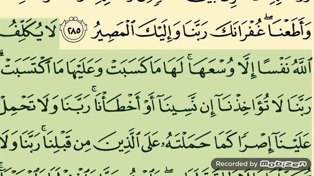 Последние два аята из суры 2 Аль Бакара 285-286.Рашид Мишари смотреть онлайн