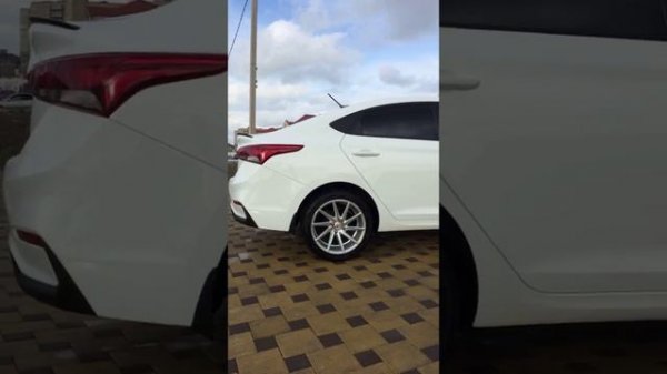 Солярис 2017. Vossen r17. Hyundai Solaris.