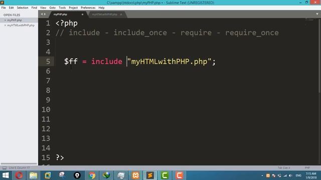 include () and require () functions with Return in PHP смотреть онлайн