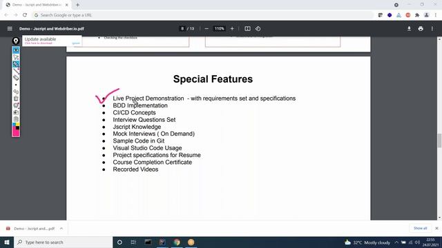 Web automation with webdriver.io and JScript Demo 1.Pls call/WhatsApp us on +9-8019952427 to enroll смотреть онлайн