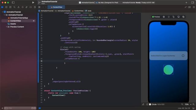 Easy SwiftUI Animation Tutorial with 3 Examples смотреть онлайн