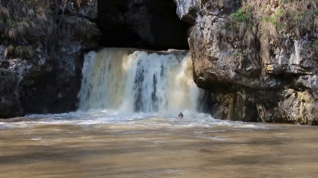 Водопад Атыш, река Лемеза, апрель 2015 смотреть онлайн