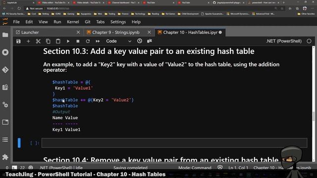 PowerShell Tutorial - CH10 - HashTables смотреть онлайн