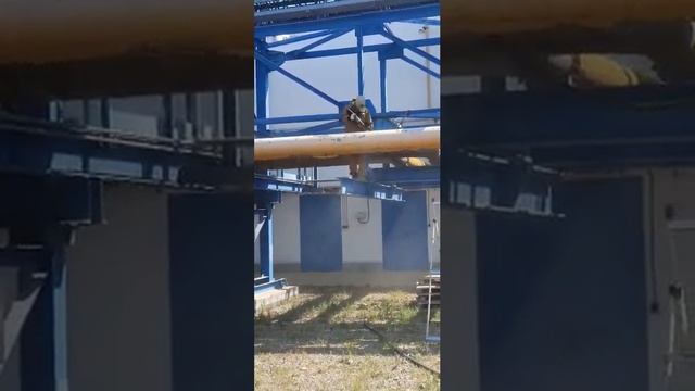 Пескоструйная обработка и АКЗ металлоконструкций альпинистами МСК Промтехальп - +74956418848 смотреть онлайн