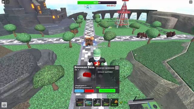 Один в ХАРДКОР первый раз - Roblox Tower Defense Simulator смотреть онлайн