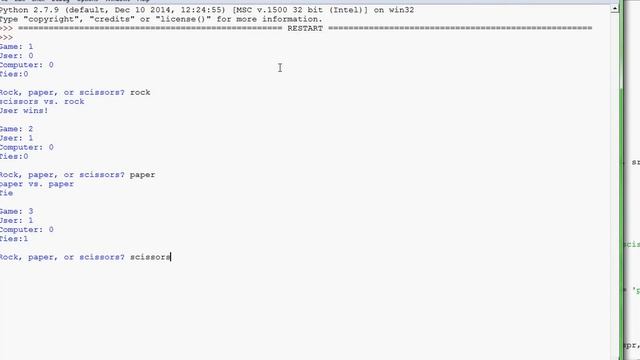 Self learning Rock, Paper, Scissors in python смотреть онлайн