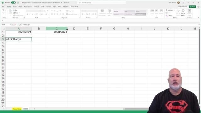 Excel TODAY Function | Excel One Minute Quick Reference смотреть онлайн