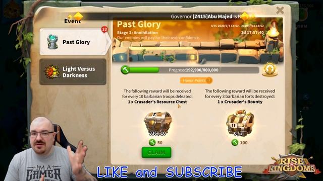 Past Glory Event Stage 1,2,3 - Light and Darkness - chest openings - 139 gold keys- Rise of kingdom смотреть онлайн