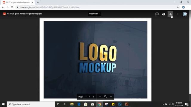 Logo Mockup Free Download | 3D Glass Window Logo mockup photoshop psd file смотреть онлайн