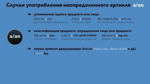 Артикли в Английском Языке - A, AN, THE | Основные правила