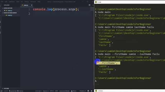 14.using process module | Node.js tutorial for beginners in bangla смотреть онлайн