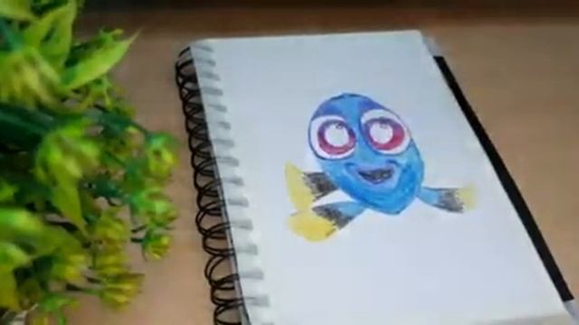 Dory fish ?| water colour pencils sketch | vani artist ? смотреть онлайн