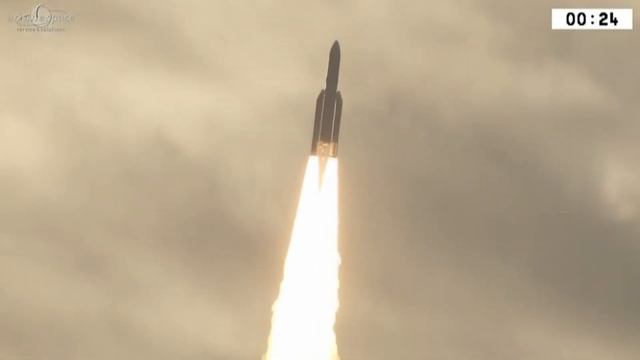 Момент старта Ariane 5 (два спутника) [29/06/2017] смотреть онлайн
