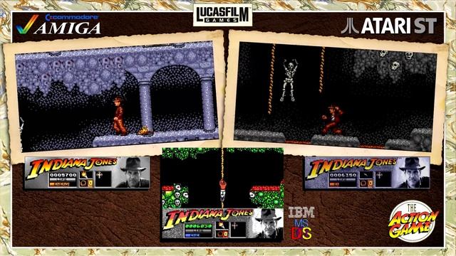 Indiana Jones and the Last Crusade | Amiga vs. Atari ST vs. PC MS DOS | Triple Longplay смотреть онлайн