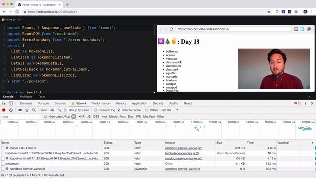 Debugging Suspense with Dev Tools. ⚛️?2018 React Holiday — Day 19 смотреть онлайн