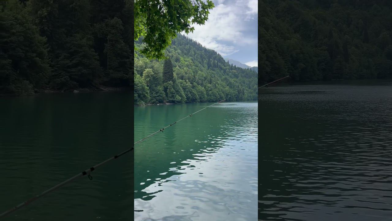 Озеро Рица. Рыбалка #озеро#fishing#отдых #fish #лето #рыбалка #природа #красота смотреть онлайн