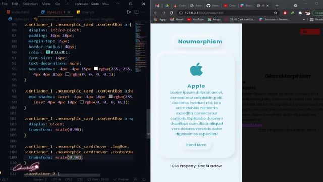 Glassmorphism | Neumorphism - A New UI Trend for 2021 смотреть онлайн