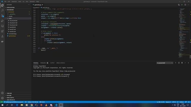 CS50's Introduction to AI with Python Project 3 Crosswords смотреть онлайн