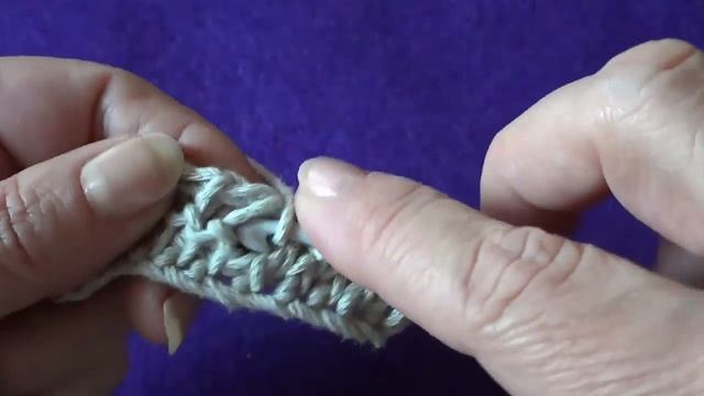 Тунисское вязание - Шахматка 4х4 смотреть онлайн