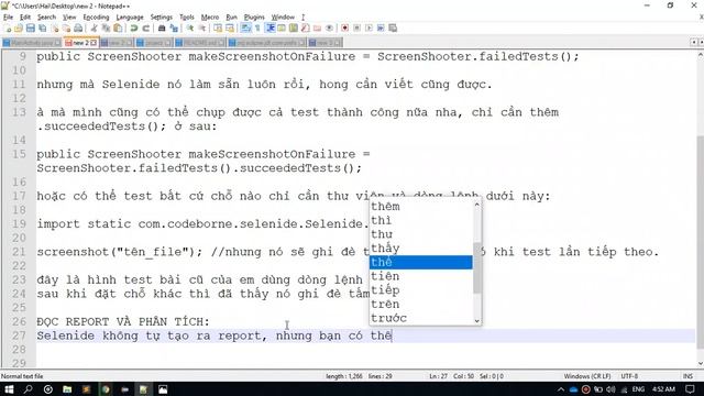 Report - Screenshot Selenide смотреть онлайн