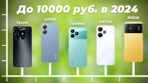 ТОП–5 лучших смартфонов до 10000 рублей 2024 года: Рейтинг бюджетных телефонов