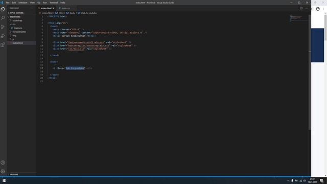 Bootstrap 4.0 ile Front-end Web Sitesi Eğitimi 6. Ders (Font Awesome Entegrasyonu) смотреть онлайн