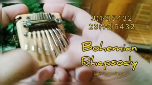 Bohemian Rhapsody Kalimba Tutorial Easy Tabs || 8 keys Kalimba Cover || short clip