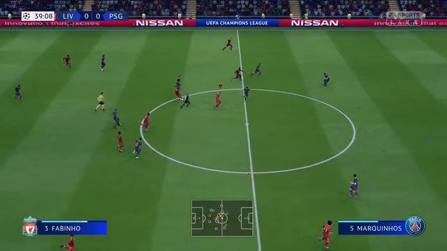 Классный гол Мане в ворота ПСЖ (Fifa 19) смотреть онлайн