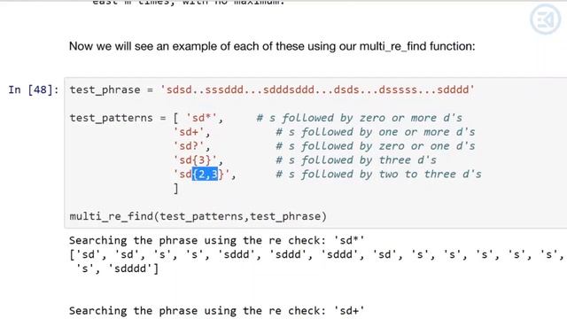 Regular Expressions re syntax and examples Python Tutorial смотреть онлайн