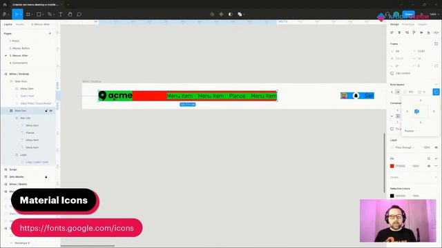 Criando um menu desktop e mobile no Figma com Constraints + Autolayout смотреть онлайн