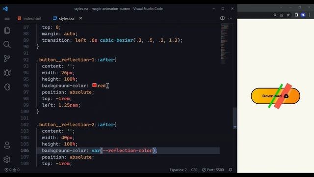 CSS Button Hover Effects Animation | Magic Button HTML & CSS