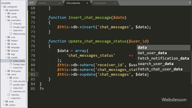 Chat Application in Codeigniter - Load Chat messages смотреть онлайн
